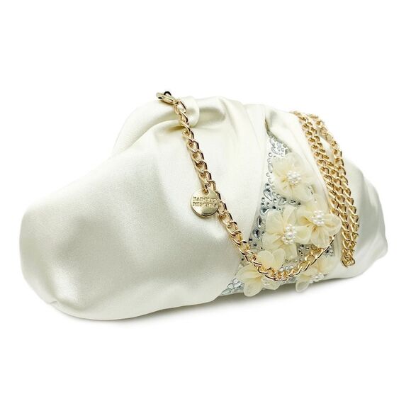 BADGLEY MISCHKA FLORAL SATIN CLUTCH - Picture 2 of 4